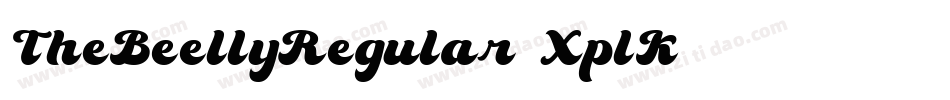 TheBeellyRegular-XplK字体转换