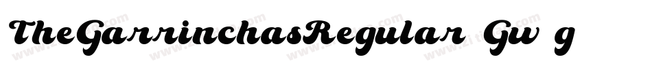 TheGarrinchasRegular-Gw2g字体转换