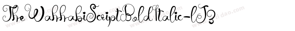 TheWahhabiScriptBoldItalic-lJ3y字体转换