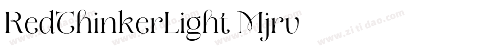 RedThinkerLight-Mjrv字体转换
