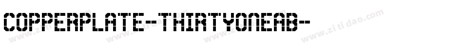 Copperplate-ThirtyOneAB字体转换