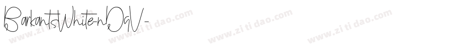 BarkantsWhite-nDqV字体转换