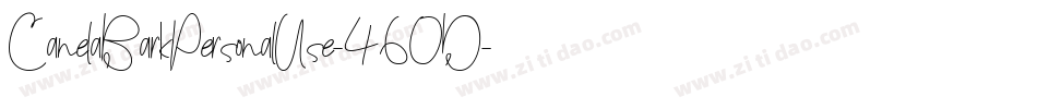 CanelaBarkPersonalUse-460D字体转换