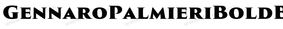 GennaroPalmieriBoldBlackMedium-qpw0字体转换 GennaroPalmieriBoldBlackMedium-qpw0字体转换