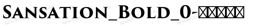 Sansation_Bold_0字体转换