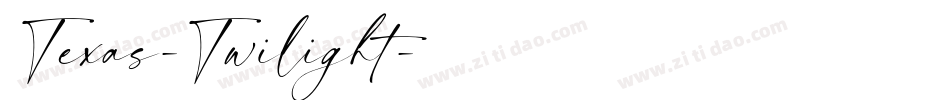 Texas-Twilight字体转换