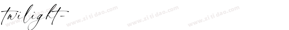 twilight字体转换
