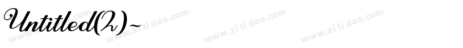 Untitled(2)字体转换