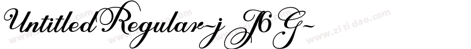 UntitledRegular-jJ6G字体转换