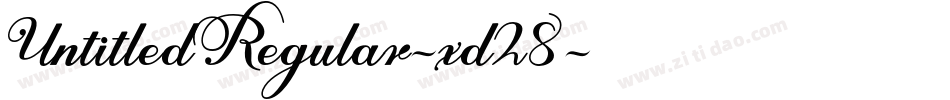 UntitledRegular-xd28字体转换