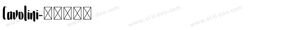 Cavolini字体转换