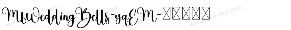 MfWeddingBells-yqEM字体转换