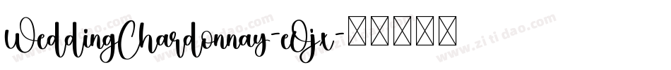 WeddingChardonnay-eOjx字体转换