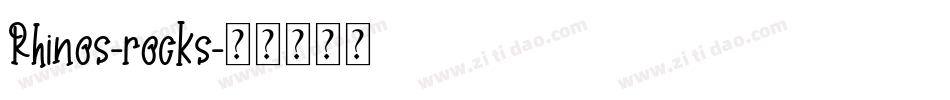 Rhinos-rocks字体转换