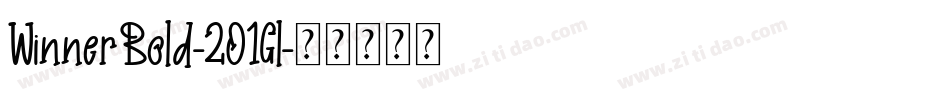 WinnerBold-2O1Gl字体转换