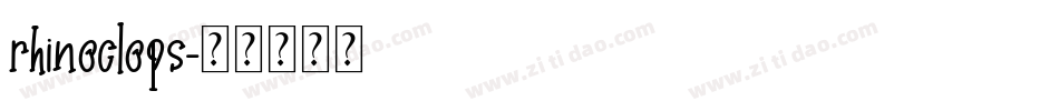rhinoclops字体转换