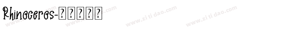Rhinoceros字体转换