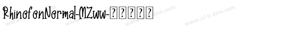 RhinofonNormal-MZww字体转换