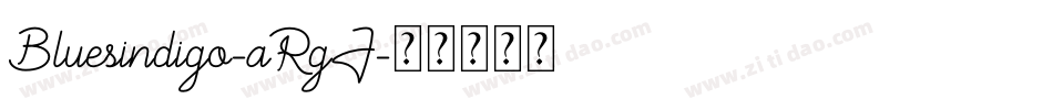Bluesindigo-aRgJ字体转换