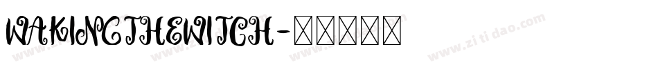 WAKINGTHEWITCH字体转换