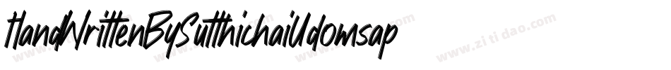 HandWrittenBySutthichaiUdomsap-2rpX字体转换