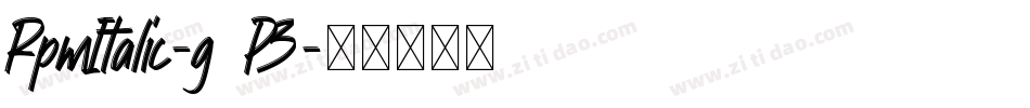 RpmItalic-g5P3字体转换 RpmItalic-g5P3字体转换