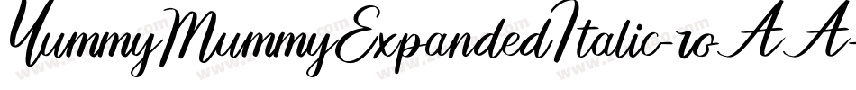 YummyMummyExpandedItalic-roAA字体转换