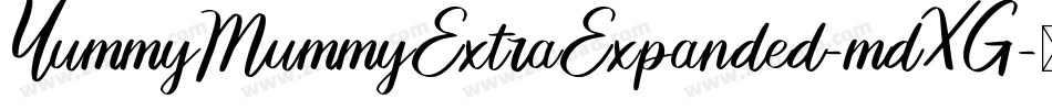 YummyMummyExtraExpanded-mdXG字体转换