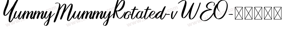 YummyMummyRotated-vWEO字体转换