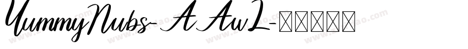 YummyNubs-AAwL字体转换