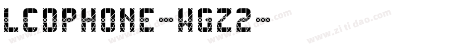 LcdPhone-wgZ2字体转换