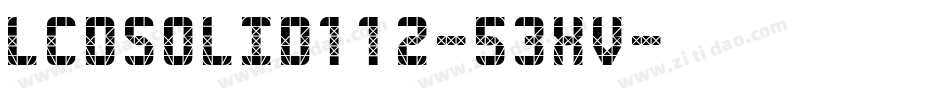 LcdSolid112-53XV字体转换