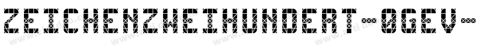ZeichenZweihundert-0gev字体转换