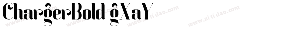 ChargerBold-gXaY字体转换