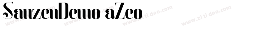 SanzenDemo-aZeo字体转换