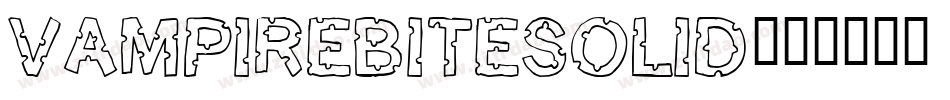 VampireBiteSolid字体转换
