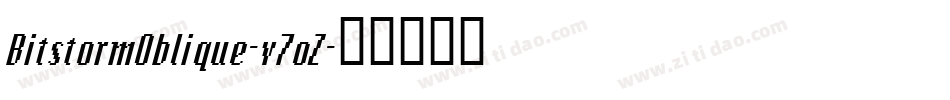 BitstormOblique-v7oZ字体转换