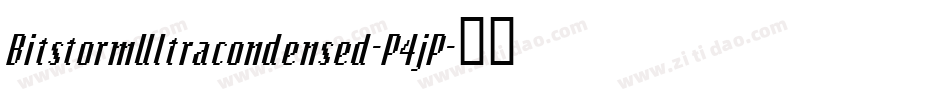 BitstormUltracondensed-P4jP字体转换