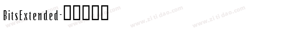 BitsExtended字体转换