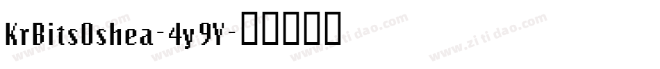 KrBitsOshea-4y9Y字体转换