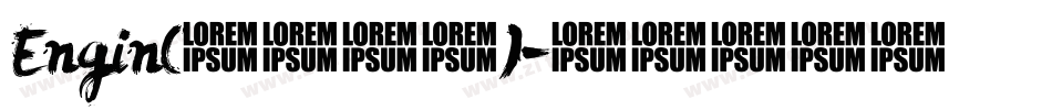 Engin(英文字体)字体转换