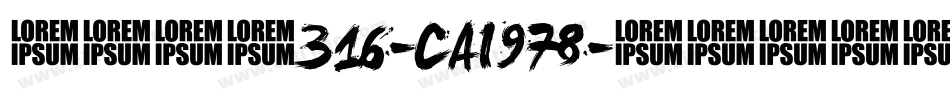 英文字体316-CAI978字体转换