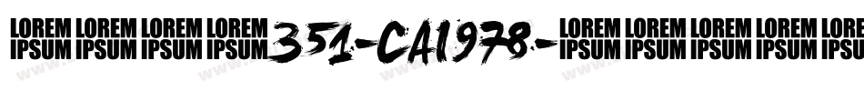 英文字体351-CAI978字体转换