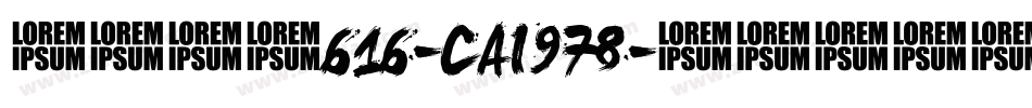 英文字体616-CAI978字体转换