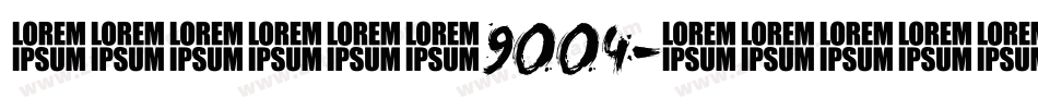 金梅英文立體9004字体转换