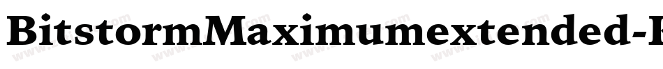 BitstormMaximumextended-KPjW字体转换