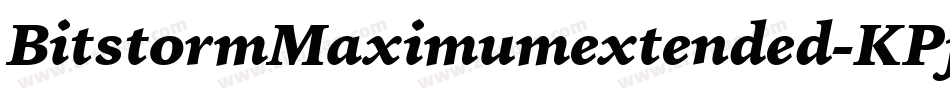 BitstormMaximumextended-KPjW字体转换