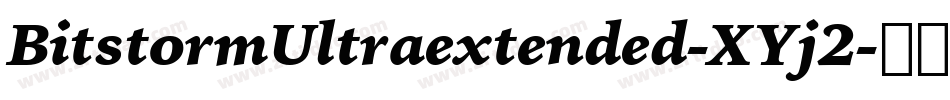 BitstormUltraextended-XYj2字体转换