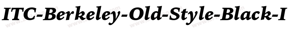 ITC-Berkeley-Old-Style-Black-It字体转换