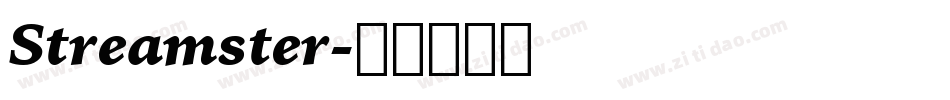 Streamster字体转换